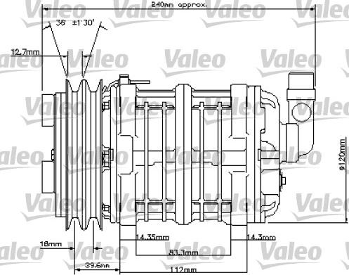 Valeo 815800 - Компресор, климатизация vvparts.bg