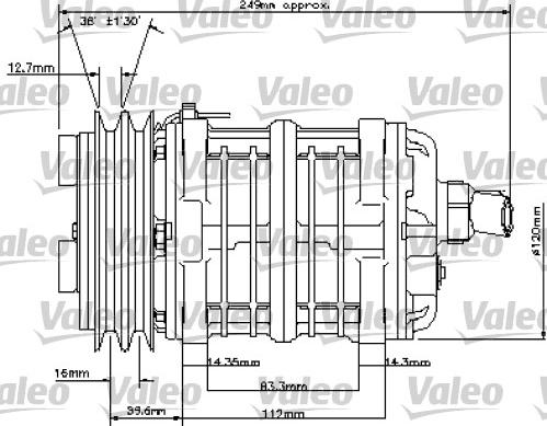 Valeo 815802 - Компресор, климатизация vvparts.bg