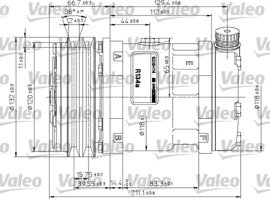 Valeo 815883 - Компресор, климатизация vvparts.bg