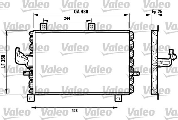 Valeo 816965 - Кондензатор, климатизация vvparts.bg