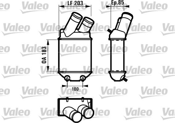 Valeo 816913 - Интеркулер (охладител за въздуха на турбината) vvparts.bg