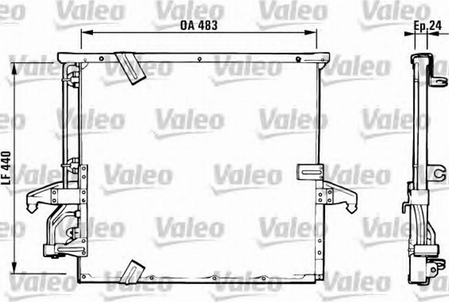 Valeo 816937 - Кондензатор, климатизация vvparts.bg