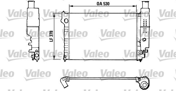 Valeo 816554 - Радиатор, охлаждане на двигателя vvparts.bg