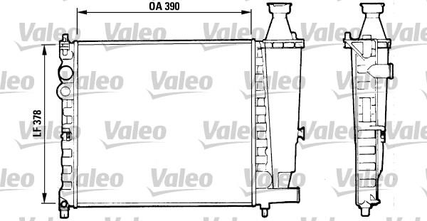 Valeo 816555 - Радиатор, охлаждане на двигателя vvparts.bg