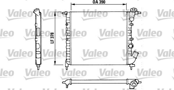 Valeo 816655 - Радиатор, охлаждане на двигателя vvparts.bg