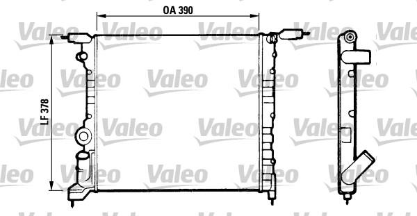 Valeo 816657 - Радиатор, охлаждане на двигателя vvparts.bg