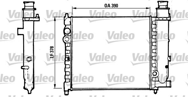 Valeo 816700 - Радиатор, охлаждане на двигателя vvparts.bg