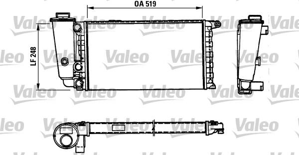 Valeo 816707 - Радиатор, охлаждане на двигателя vvparts.bg