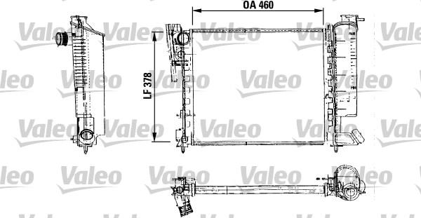 Valeo 816715 - Радиатор, охлаждане на двигателя vvparts.bg