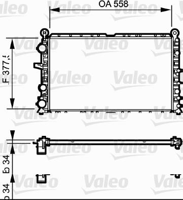 Valeo 810949 - Радиатор, охлаждане на двигателя vvparts.bg