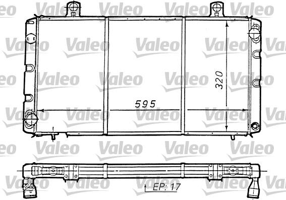 Valeo 810964 - Радиатор, охлаждане на двигателя vvparts.bg