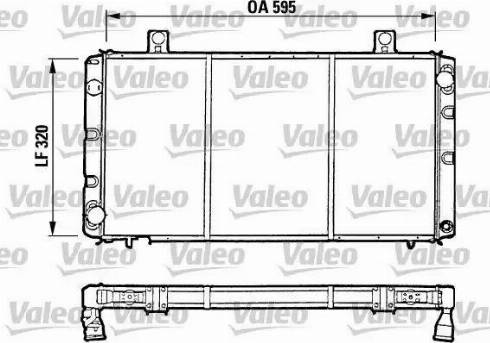 Valeo 810965 - Радиатор, охлаждане на двигателя vvparts.bg