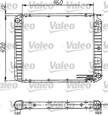 Valeo 810968 - Радиатор, охлаждане на двигателя vvparts.bg