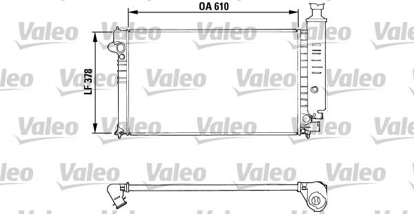 Valeo 810919 - Радиатор, охлаждане на двигателя vvparts.bg