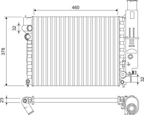 Valeo 810915 - Радиатор, охлаждане на двигателя vvparts.bg