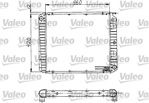 Valeo 810970 - Радиатор, охлаждане на двигателя vvparts.bg