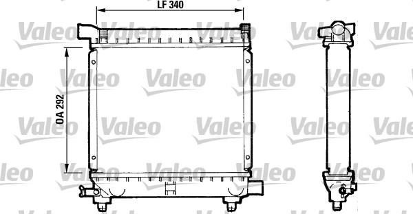 Valeo 810869 - Радиатор, охлаждане на двигателя vvparts.bg