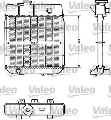 Valeo 810880 - Радиатор, охлаждане на двигателя vvparts.bg