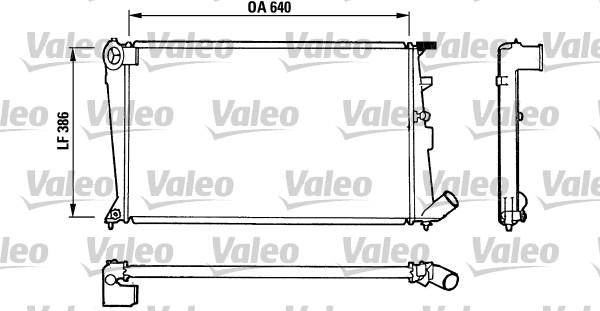 Valeo 810836 - Радиатор, охлаждане на двигателя vvparts.bg