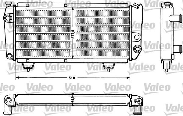 Valeo 810831 - Радиатор, охлаждане на двигателя vvparts.bg