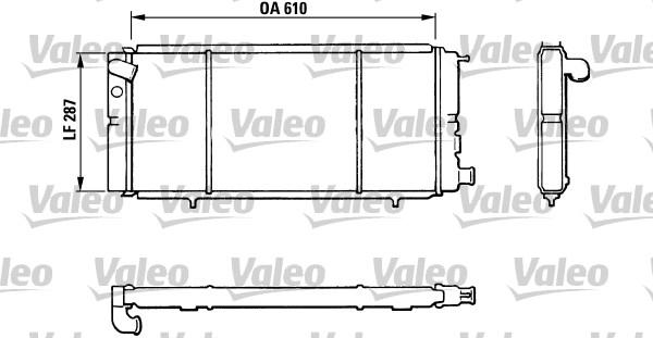 Valeo 810827 - Радиатор, охлаждане на двигателя vvparts.bg