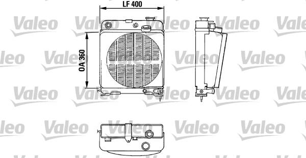 Valeo 810878 - Радиатор, охлаждане на двигателя vvparts.bg