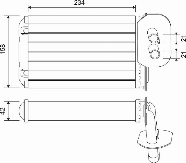 Valeo 811518 - Топлообменник, отопление на вътрешното пространство vvparts.bg