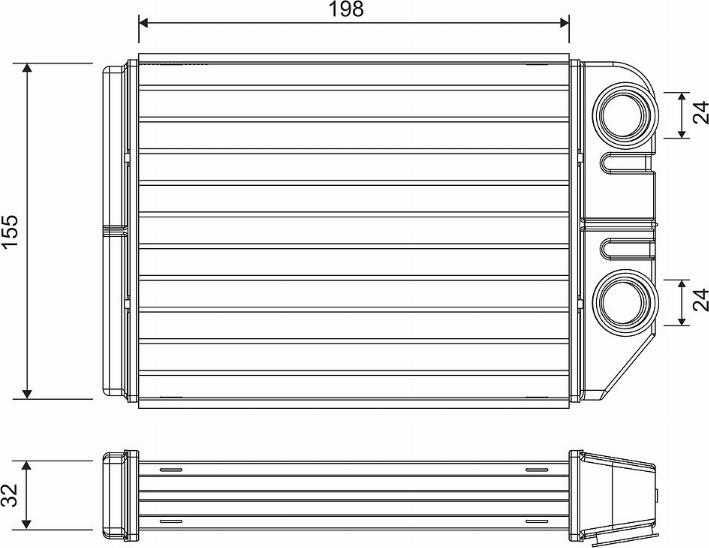 Valeo 811575 - Топлообменник, отопление на вътрешното пространство vvparts.bg