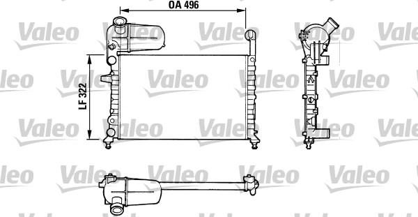 Valeo 811070 - Радиатор, охлаждане на двигателя vvparts.bg