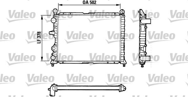 Valeo 811071 - Радиатор, охлаждане на двигателя vvparts.bg