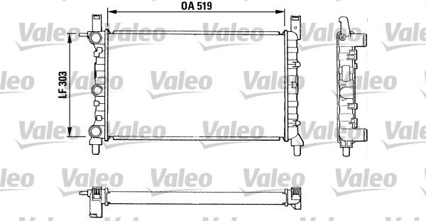 Valeo 811 387 - Радиатор, охлаждане на двигателя vvparts.bg