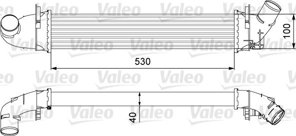 Valeo 818544 - Интеркулер (охладител за въздуха на турбината) vvparts.bg