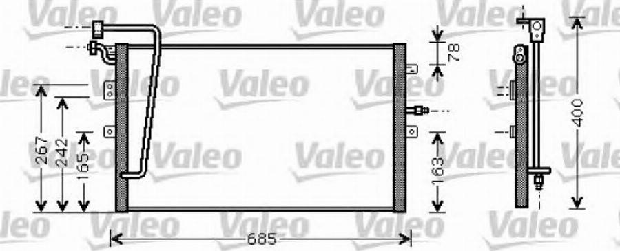 Valeo 818099 - Кондензатор, климатизация vvparts.bg