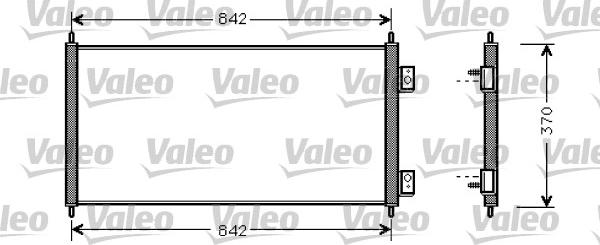 Valeo 818050 - Кондензатор, климатизация vvparts.bg