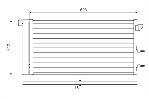 Valeo 818005 - Кондензатор, климатизация vvparts.bg