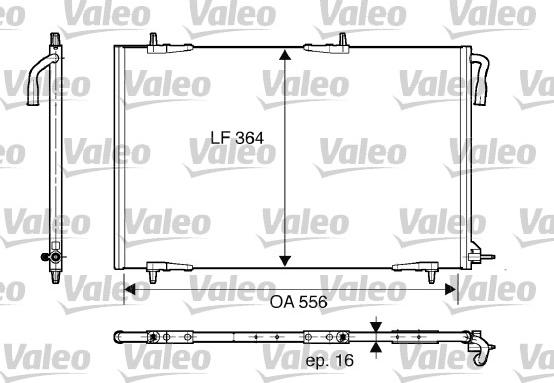 Valeo 818000 - Кондензатор, климатизация vvparts.bg