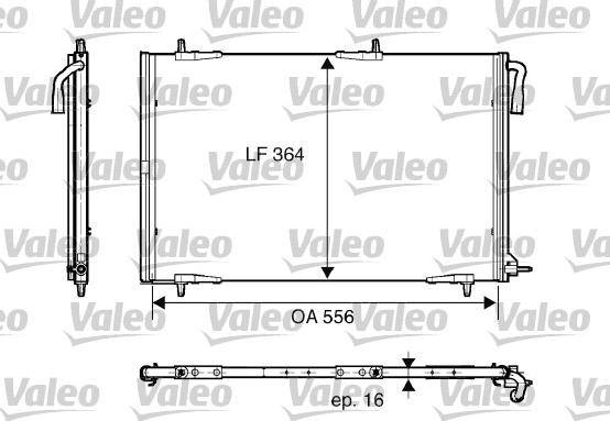 Valeo 818001 - Кондензатор, климатизация vvparts.bg