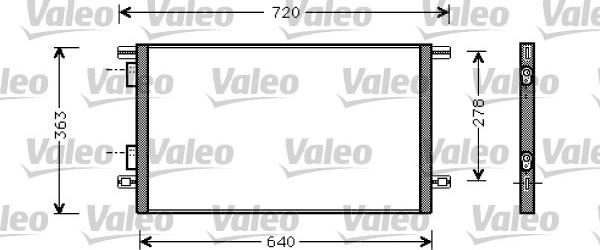 Valeo 818008 - Кондензатор, климатизация vvparts.bg