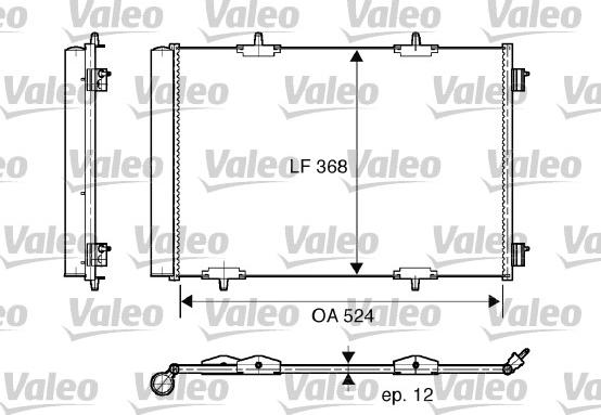 Valeo 818015 - Кондензатор, климатизация vvparts.bg