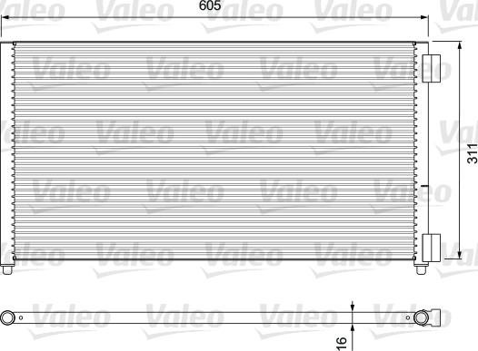 Valeo 818017 - Кондензатор, климатизация vvparts.bg