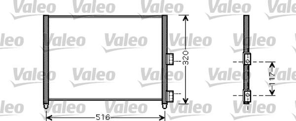 Valeo 818020 - Кондензатор, климатизация vvparts.bg