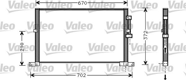Valeo 818023 - Кондензатор, климатизация vvparts.bg