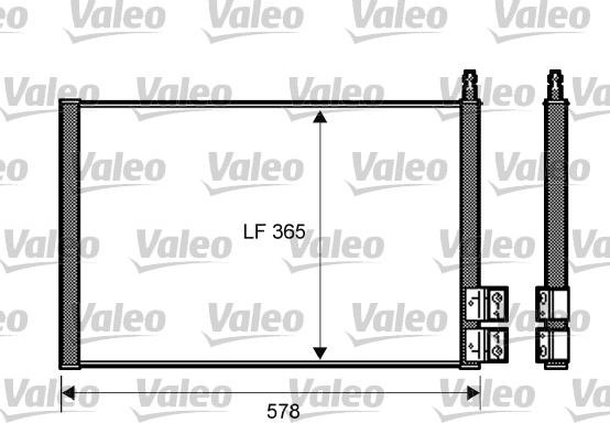 Valeo 818195 - Кондензатор, климатизация vvparts.bg