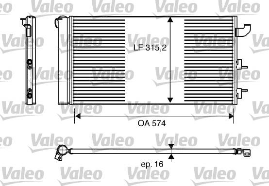 Valeo 818162 - Кондензатор, климатизация vvparts.bg