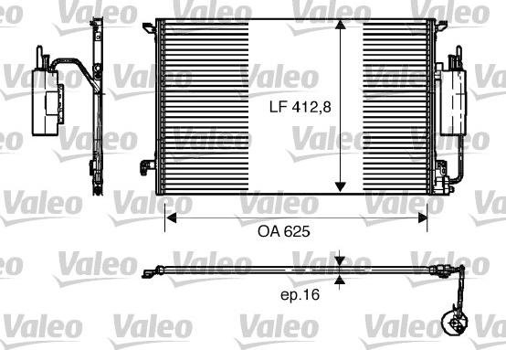 Valeo 818175 - Кондензатор, климатизация vvparts.bg