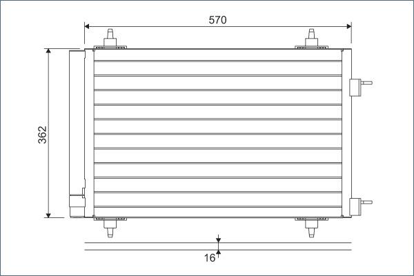 Valeo 818170 - Кондензатор, климатизация vvparts.bg