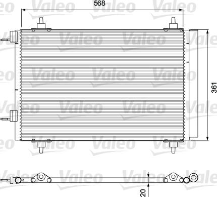 Valeo 818171 - Кондензатор, климатизация vvparts.bg