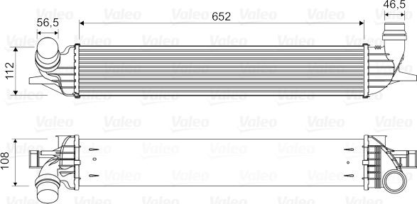 Valeo 818330 - Интеркулер (охладител за въздуха на турбината) vvparts.bg