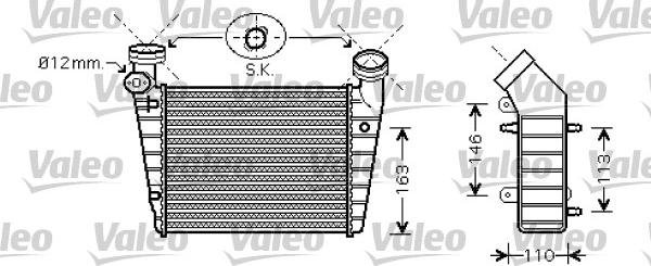 Valeo 818720 - Интеркулер (охладител за въздуха на турбината) vvparts.bg