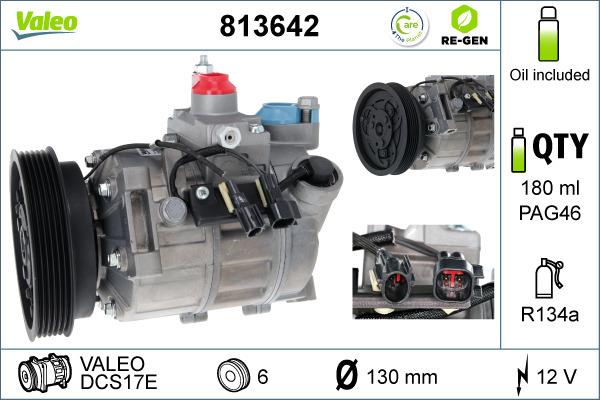 Valeo 813642 - Компресор, климатизация vvparts.bg